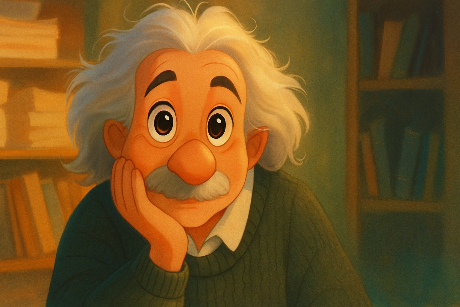 
      Redo this image in a mid-century fairytale animation style,
      2D cel animation with big e