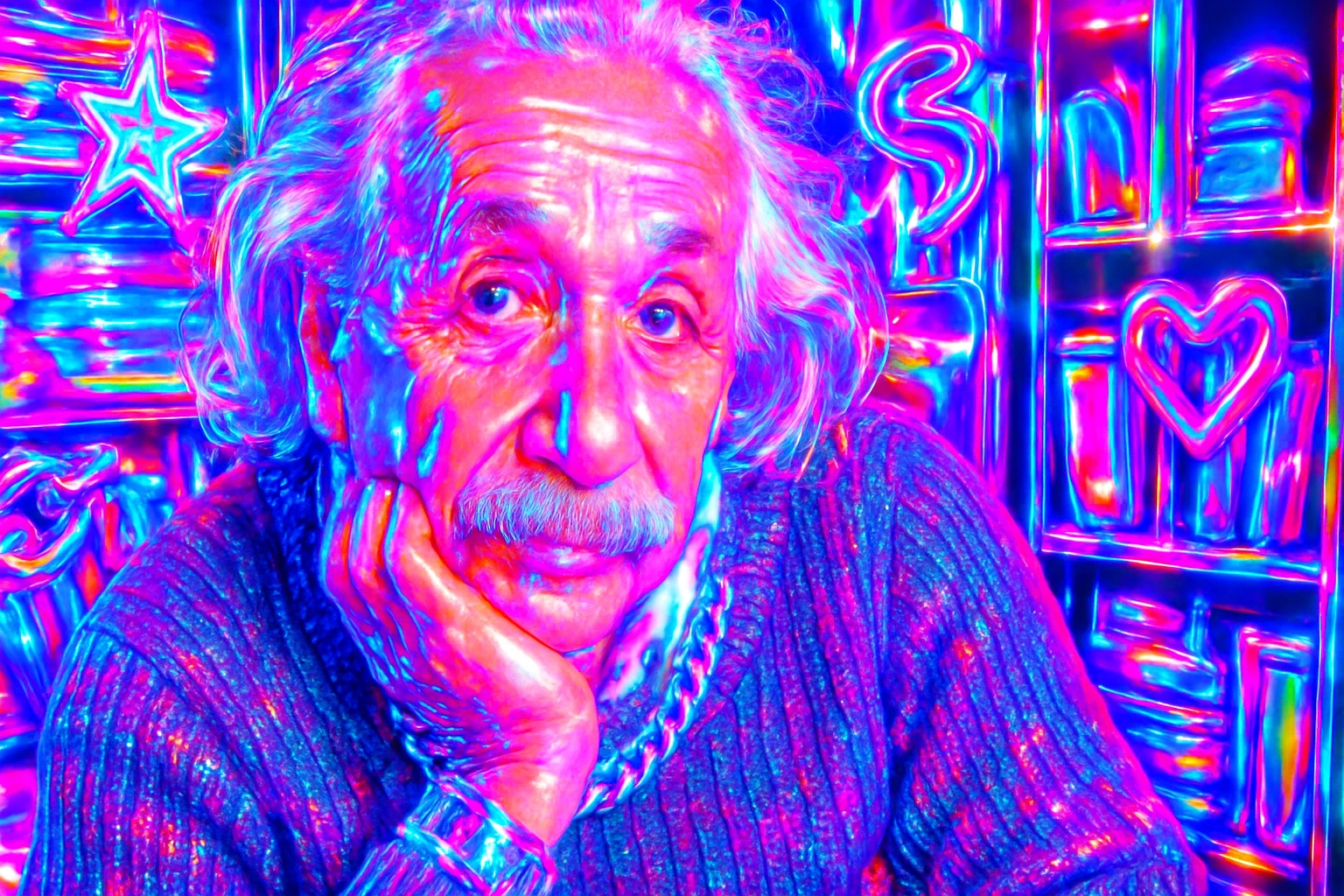 
    Redo this image in the Hyperpop Y2K style, glossy textures, digital plastic sheen, overexposed 