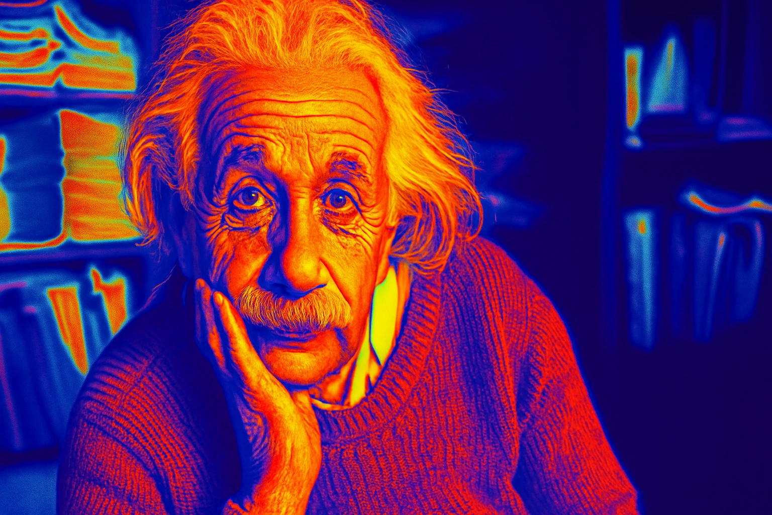 
    Redo this image in the Thermal imaging style, infrared heat signature rendering,
    color grad