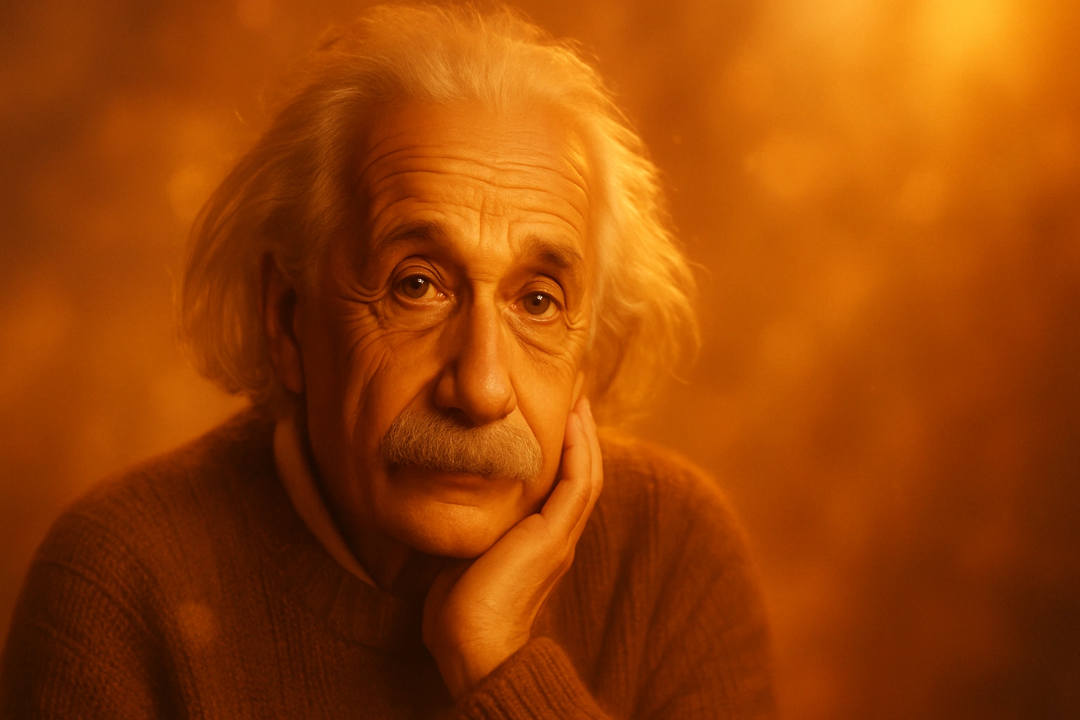 
      Redo this image as a warm, golden hour-inspired studio portrait with soft, diffused lighting 