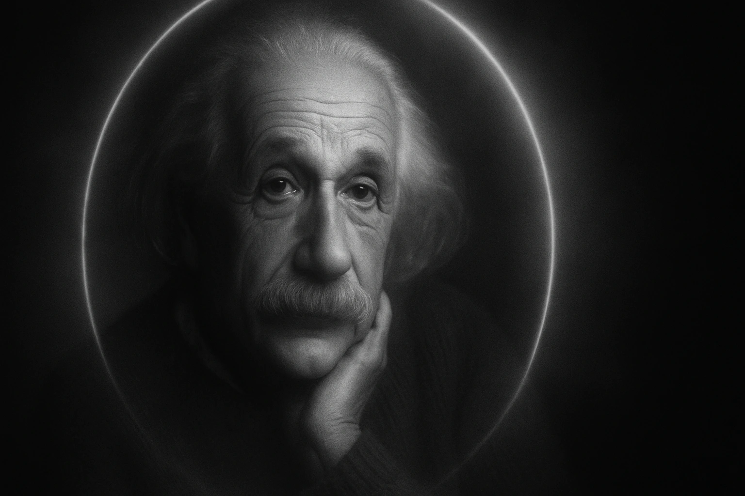 
      Redo this image as a black-and-white soft blur portrait with cinematic lighting. Retain the o